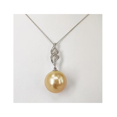 China High Quallity 2022 New High Quality Charm Ladies 18K White Gold South Sea Gold Pearl Pendant for sale