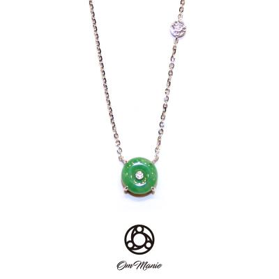 China High Quallity New creative shape natural high quality jadeite necklace pendant green jadeite for sale