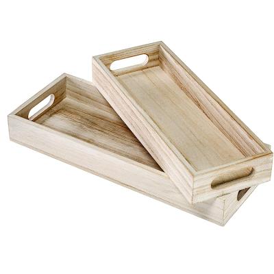 China Wholesale Wooden Sustainable Plant Garden Plant Pot Tray For Herbs And Flowers for sale