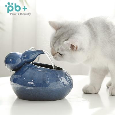 China Small Animals New Design Multicolor Ceramic Pet Drinking Battery Operated Water Fountain for sale