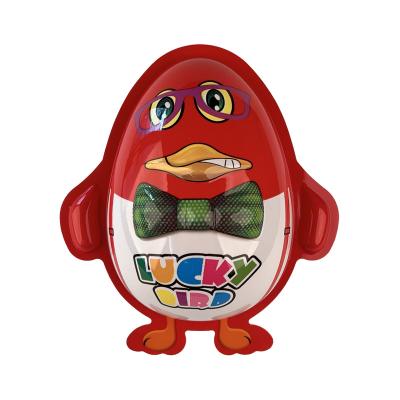 China Disposable Custom Printed Paperboard Candy Plastic Container Special Shaped Plastic Candy Packaging Penguin Shape for sale