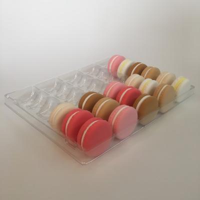 China Wholesale High Quality Disposable Macaroon Box Clear Plastic Food Package Boxes Customized Transparent Food Boxes for sale