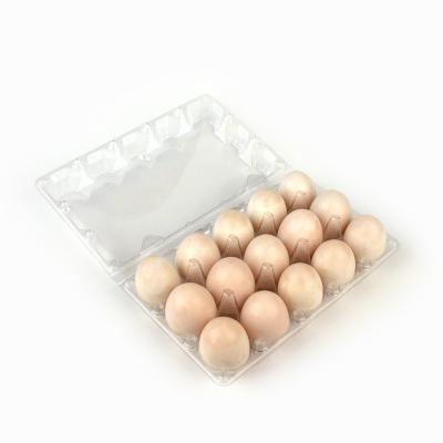 China Transparent plastic food packing box for 15pcs egg tray egg container factory available wholesale for sale