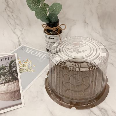 China Disposable Clear Cake Boxes Covers Round Dome Lids Clear Plastic Disposable Cake Box Containers Carriers Wholesale for sale