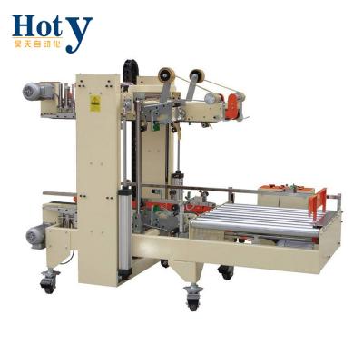 China China CLOTHING Manufacturer Automatic Selling Automatic Carton Machine Strip Corner Case Band Sealer for sale