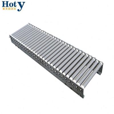 China Carbon Steel / Stainless Steel Packing Good Performance 3 Movable Roller Conveyor for sale