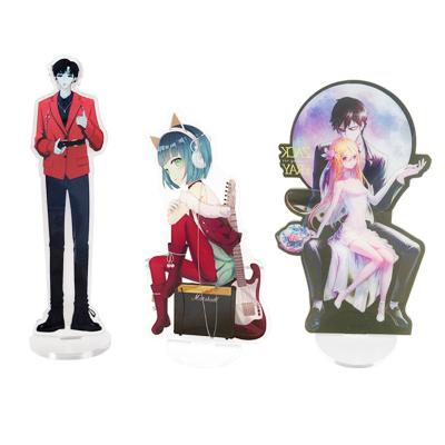 China Cute Cartoon Humanoid Acrylic Signage, Customized Anime Characters, Transparent Acrylic Cartoon Signage for sale