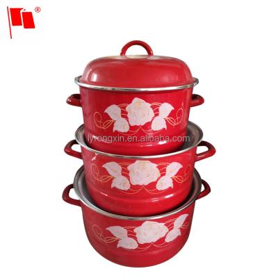 China Sustainable Steam Pot Cooking Plate Dinnerware Enamel Ceramic Casserole Pot Set for sale