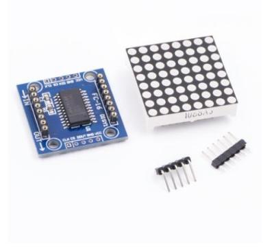 China LED Driver Module LED Dot Matrix Module Display Module DIY Kit MAX 7219 SCM for sale