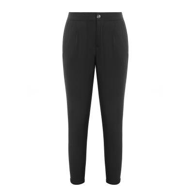 China New Fashion Women's Anti-Wrinkle Solid Color Office Pencil Pants Black Waist Casual Pants Casual Pants for sale