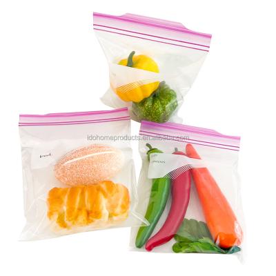 China LDPE Freezer Zip Lock Moisture Proof Plastic Bags Custom Zipper Bag For Food Storage Plastic Zipper Bag for sale