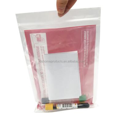 China Disposable Plastic Specimen Zipper Bag Waterproof LDPE Carry Biohazard Medical Bags Medical Specimen Bag For Hospital for sale