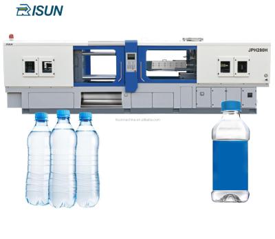 China Horizontal Four Cylinder Full Hydraulic Injection Molding Machinery For Plastic Bottles Beverage Bottles Disposable Bottles for sale