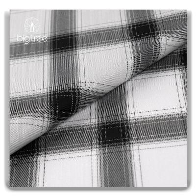 China Skin Touch Organic Natural Silk High Quality Shirt Interwoven Yarn Dyed Checks Design 60% Tencel 40%Acetate Fabric for sale