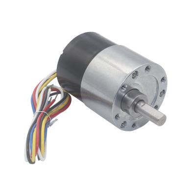 Китай DC 12V 24V Brushless Geared Motor Low Speed 5-600RPM With Overcurrent Protection продается