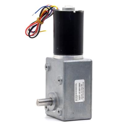 China Aslong A5882-4260 24v 11-195rpm Turbine Worm Reduction Motor Dc Reduction Motor High Torque Low Speed Motor for sale