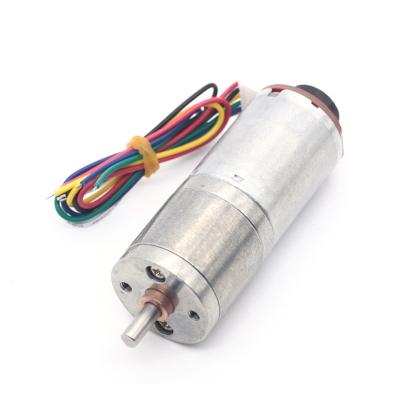 China ASLONG Hall Motor Encoder Reduction Motor JGA25-370B 12V 8.6-977RPM High Torque Dc Motor With Encoder Supplier Dc Motor for sale