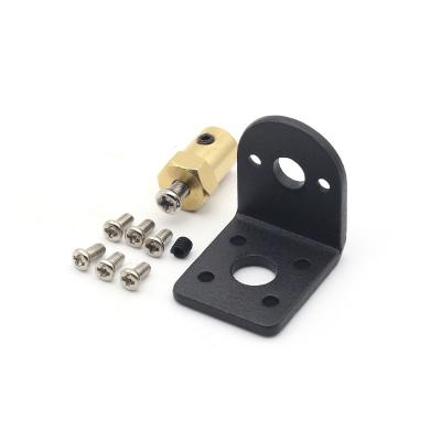 China ASLONG 25mm reduction motor fixing bracket+coupling set intelligent car tire coupling DC reduction motor fixing seat for sale