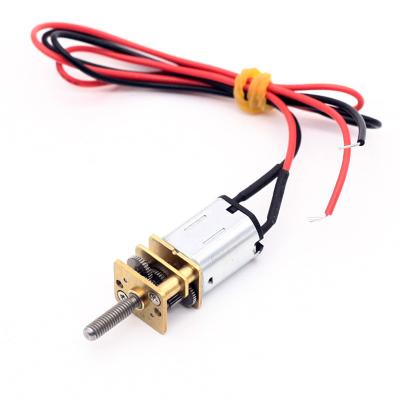 China ASLONG JGA12-N20 eixo roscado personalizado com fio de chumbo 6V 10-1500RPM Micro motor de redução de CC motor de DC escovado à venda