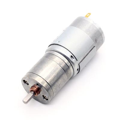 China Motor de baja velocidad 24v Dc motor de engranajes JGA25-385 24v Dc motor de baja rpm DC con caja de engranajes de metal 25mm en venta