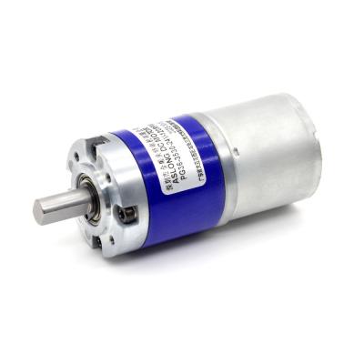 China 12v 36mm Hoog koppel lage toerental Planetary Dc Gear Motor PG36-3530 36mm Planetary Gearbox Reducer Brush 3530 Motor Te koop