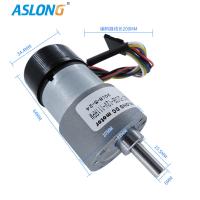 China Aslong Jgb37 520gb Electric DC Gear Motor Hall Encoder 1600RPM for sale