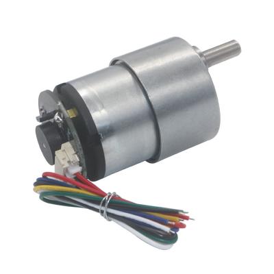 China ASLONG JGB37-520B Encoder Geared Motor Industrial DC Geared Motors 960RPM for sale