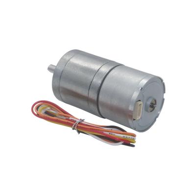 China 12V 9RPM Micro DC Gear Motors JGA25-2418 25mm BLDC Geared Motor for sale