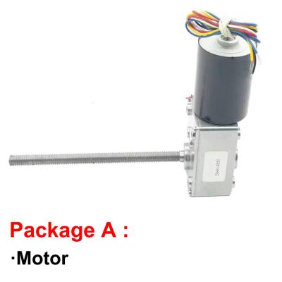 China Motor sin cepillo largo 12V 24V 470rpm del engranaje de gusano del eje M8 116m m en venta