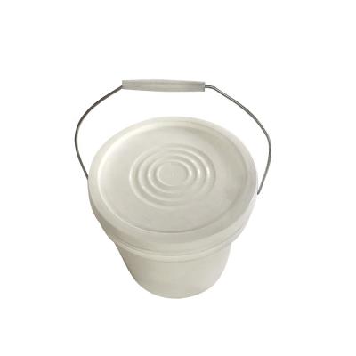 China Paint Good Quality White Plastic Paint Bucket With Handle for sale