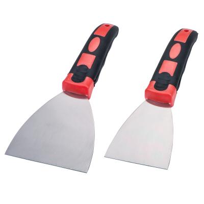 China Mirror Factory Supply Carbon Steel Paint Polishing Scraper,Handle Outdoor Wall Rubber Putty Knife for sale