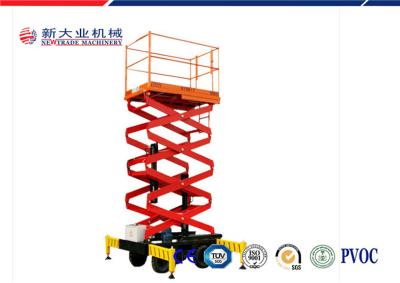 China Building Hydraulic Lifting Platform , High strength steel Mobile Scissor Lift for sale