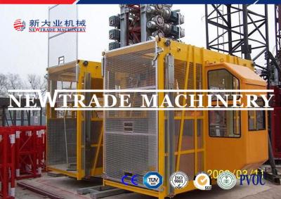 China Sc100/100 Elevator Dipping Zinc Construction Hoist Safety , Building Hoist / Elevator for sale