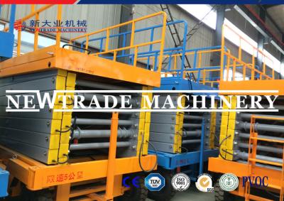 China Credit Mobile First Four wheel Hydraulic Lifting Platform With Local Voltage for sale