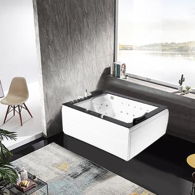 China Eco-friendly Acrylic Material Freestanding Massage Bathtub Portable Whirlpool Bathtub For Adults for sale