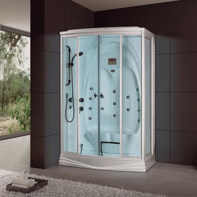 China Modern Steam Shower Tempered Glass Aluminum Alloy Frame Bathroom Shower Tub Combination Steam Shower Room for sale