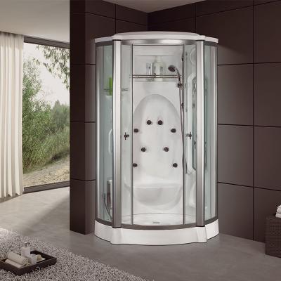 China Modern Luxury Bathroom Boiling Water Bath Sliding Door Shower Room for sale