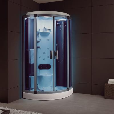 China Modern traditional sauna cabin with porcelain steam shower room for sale