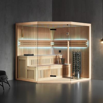 China Hot Selling New Design Computer Control Panel High Quality Professional Wood Sauna Room for sale