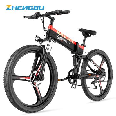 China Aluminum alloy 400W 48V 26 inch aluminum alloy 27 speed ebike electric bicycle mountain folding electric bike for sale