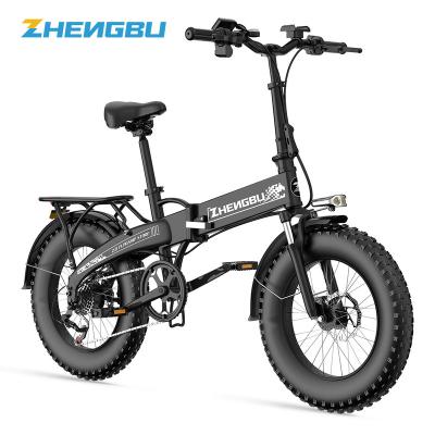 China Zhengbu Factory XB Aluminum Alloy Folding Ebike Electric Bike Wholesale 48V 350W 7 Speed ​​Lithium Battery Aluminum Alloy Motor Brushless Center Tire for sale