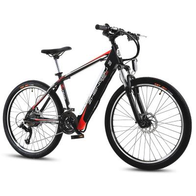 China 48V 27speed Steel Frame Steel Ebike 26 Inch Mountain Cycling Electric Mountain Bike for sale