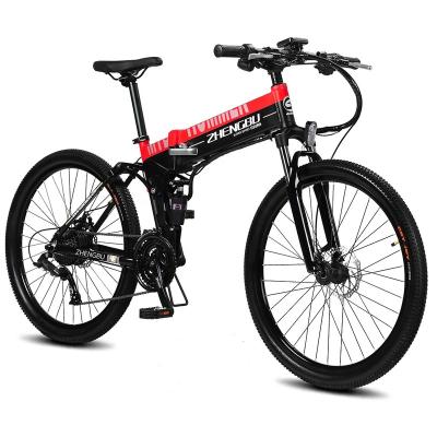 China Zhengbu electric bicycle aluminum alloy speed-assisted 48V lithium battery electric mountain bike for sale