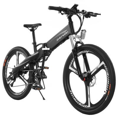 China Aluminum alloy 26 inch 48v sale electric bike folding road electric bycicles wholesale good quality mountain for sale