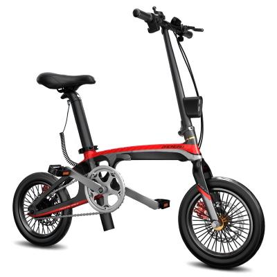 China Zhengbu F4 Foldable Carbon Fiber Electric Bike Carbon Fiber 14 Inch Hidden Battery Folding Electric Bicycle E-Bike for sale