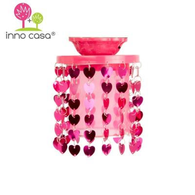 China OEM Residential Fashion Accessories Back To School Gift Red Heart Glitter Lights LED Locker Pendant Lights Mini Chandelier Magnet Cabinet for sale