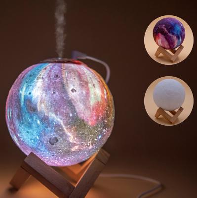 China 2 in 1 Salt Lamp with LED Moon Lamp and Diffuser Diameter Plain USB Aromatherapy Ultrasonic Aroma Diffuser ML-009 2 Night Led Aromatherapy Air Humidifier Night 13CM of aroma for sale