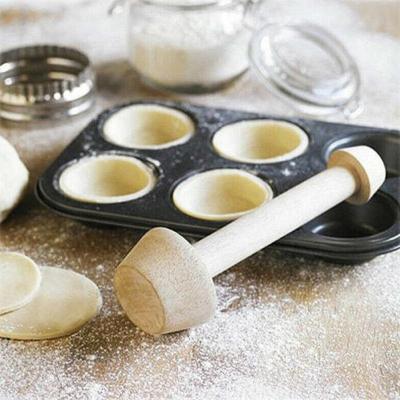 China Wooden Egg Tart Lifter Double Tamper Side Tart Pastry Tart Lifter Mold VR005 for sale