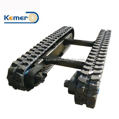 China Drilling rigs 5 ton rubber crawler undercarriage and chassis for sale