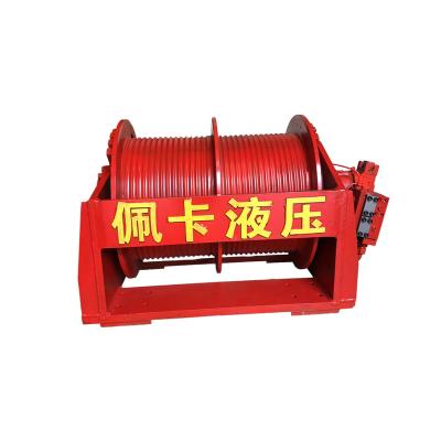 China AUTO Cable Hauling Hydraulic Winch Wire Rope Winch Drilling Rig 10 Ton 12 Ton for sale